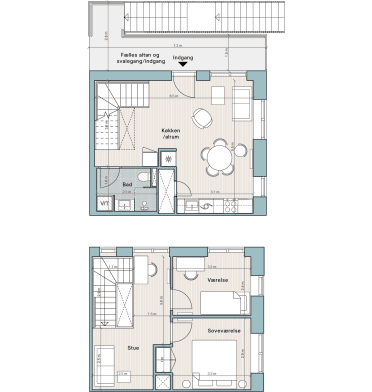 Plantegning for: Bolig nr. 3