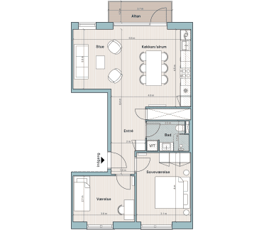 Plantegning for: Bolig nr. 9